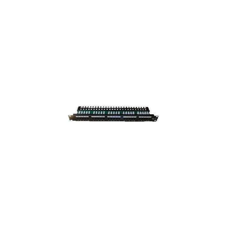 DATACOM Patch panel ISDN 25p.1U Integrovaný BLACK, 19" (3500)