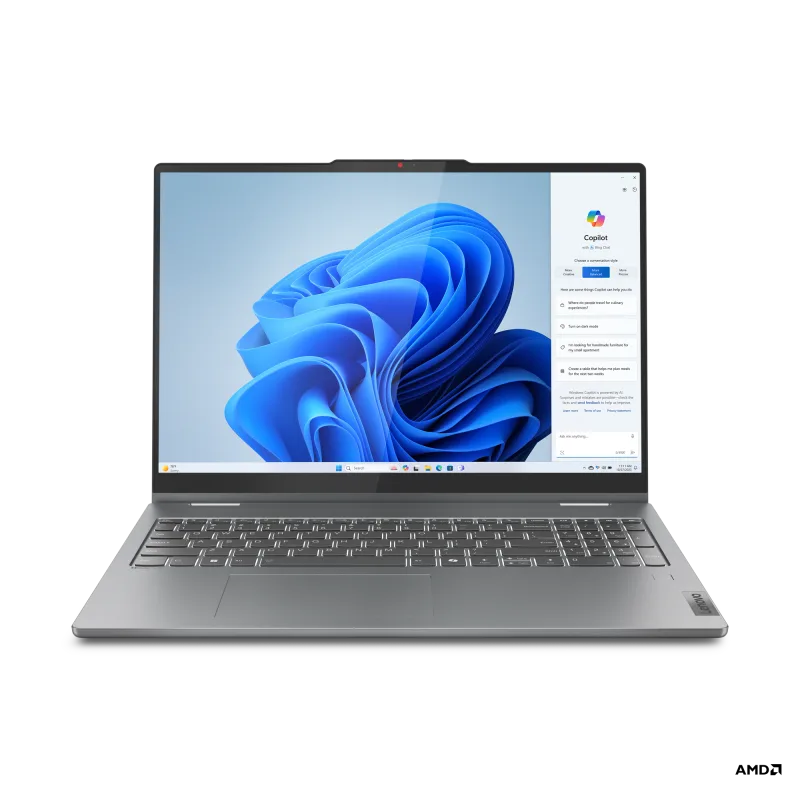 Lenovo IdeaPad 5 2v1 16AKP10 Ryzen AI 7 350 16GB 1TB-SSD 16"WQXGA+ OLED Touch GL IntegRadeon PEN Win11Home Luna Grey