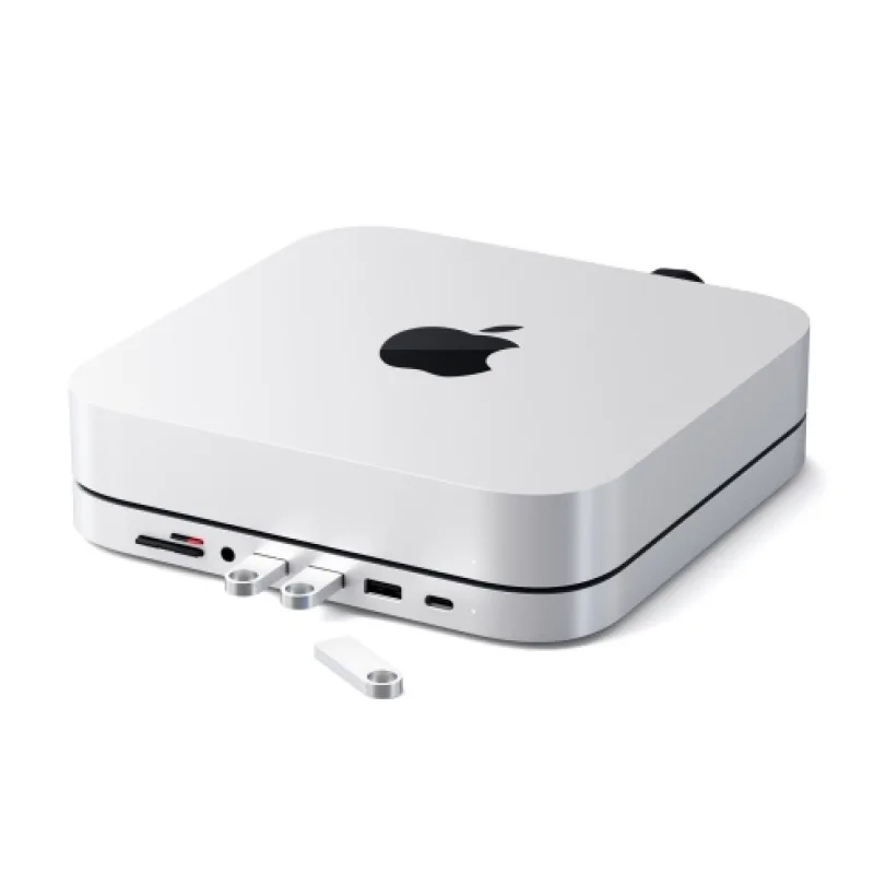 Satechi USB-C Aluminium Stand & Hub pre Mac Mini - Silver