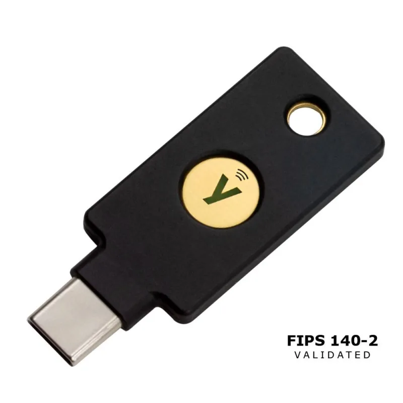 YubiKey 5C NFC FIPS - USB-C, single-factor,2FA,multi-factor,FIDO2,U2F,OTP…