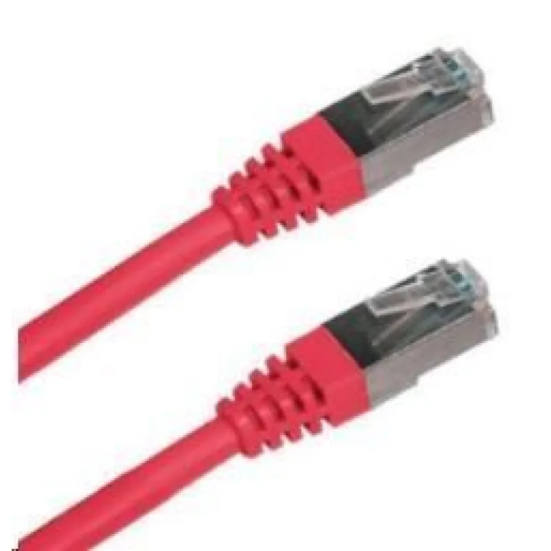 XtendLan patch kábel Cat6A, SFTP, LS0H - 0,3m, červený (predaj po 10 ks)…