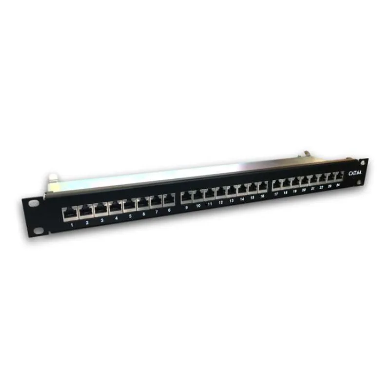 DATACOM 24p. Patch panel 19" STP CAT6A LSA 1U BK (3131)