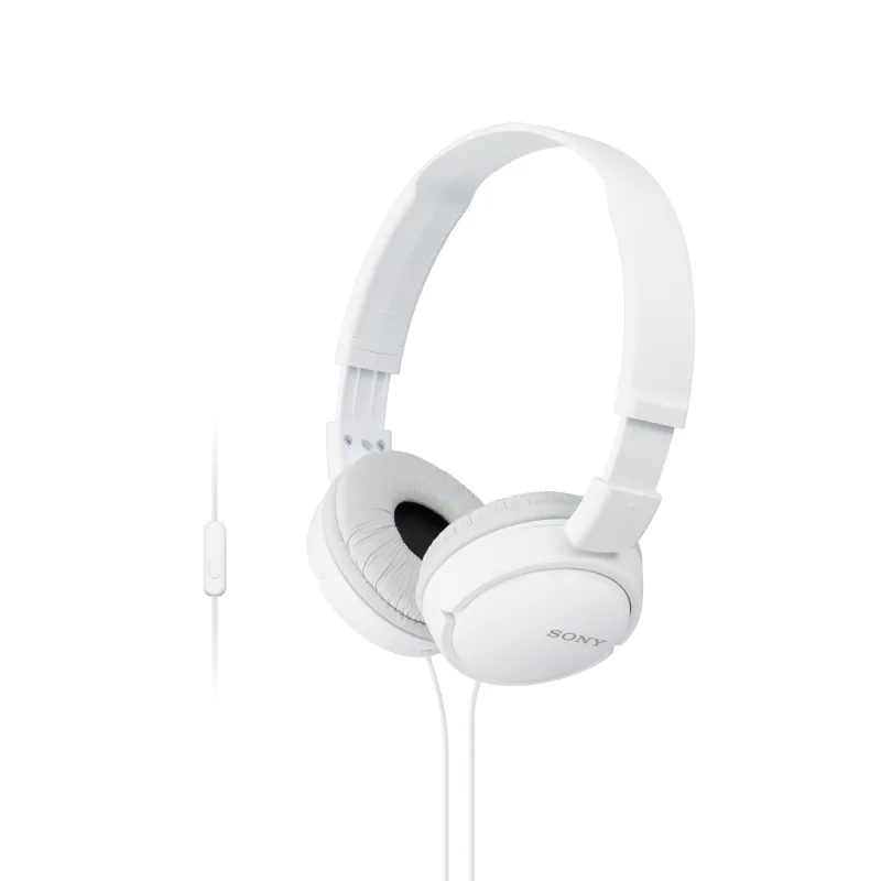 SONY slúchadlá MDR-ZX110AP handsfree, biele MDRZX110APW.CE7