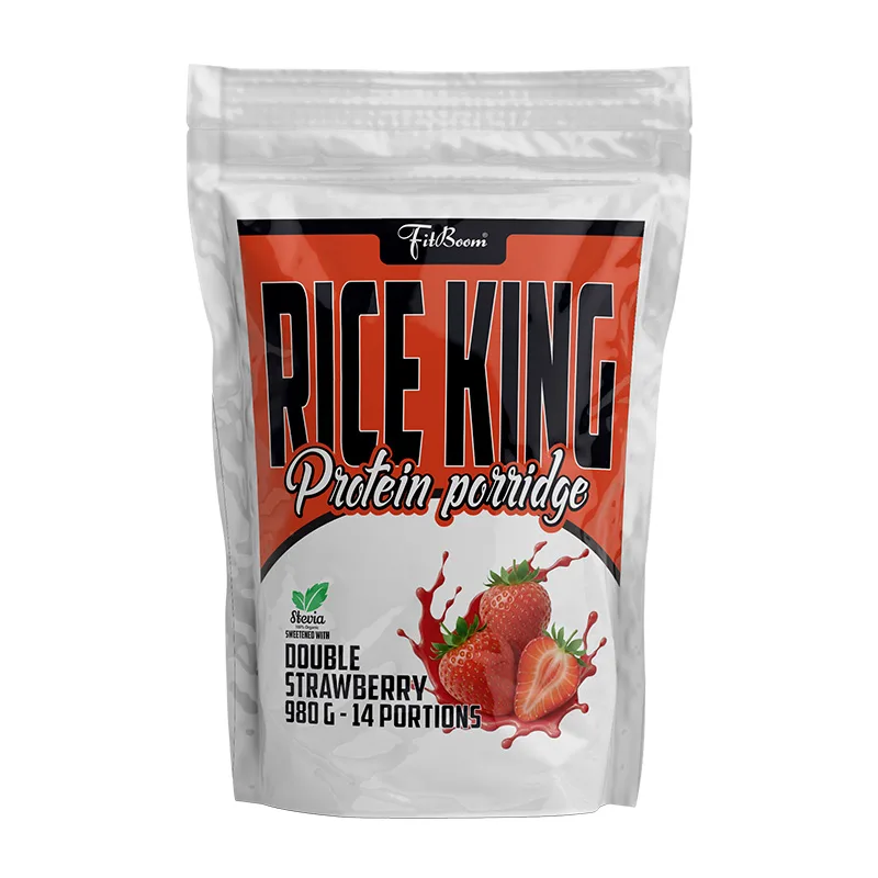 Rice King Protein Porridge - 980 g - FitBoom Príchuť: Dvojitá belgická čokoláda s kúskami pomaranča - Sukralóza