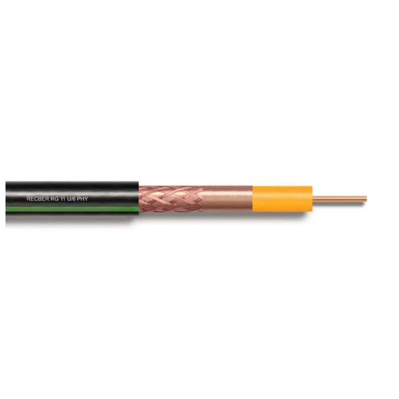 RECBER RG6 U/6 PHY-PVC Class A+ Cu/Cu TS 100m (RE RG6U6 PVC CUCU T 100M)
