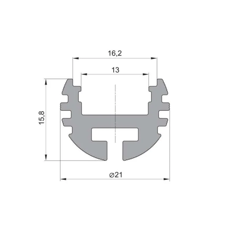 Lišta L CC07 pre LED pásy, čierna, 1m (LISTA L CC07)