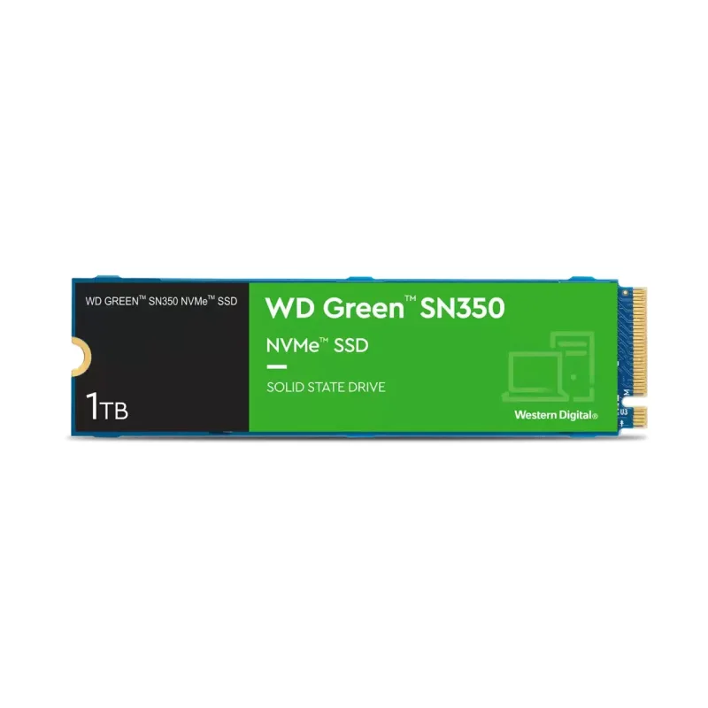 WD GREEN NVMe SSD 1TB PCIe SN350, Geb3 8GB/ s, (R:3200/ W:2500 MB/ s)…