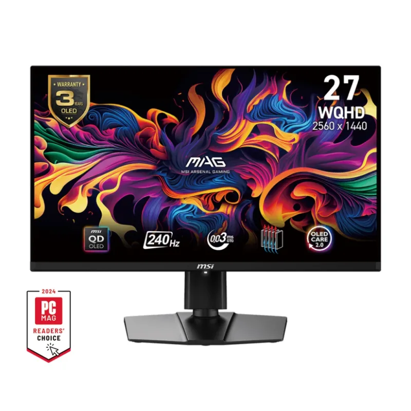 MSI MAG/ 271QPX E2/ 26, 5"/ QD-OLED/ QHD/ 240Hz/ 0, 03ms/ Čierna/ 3R MAG…