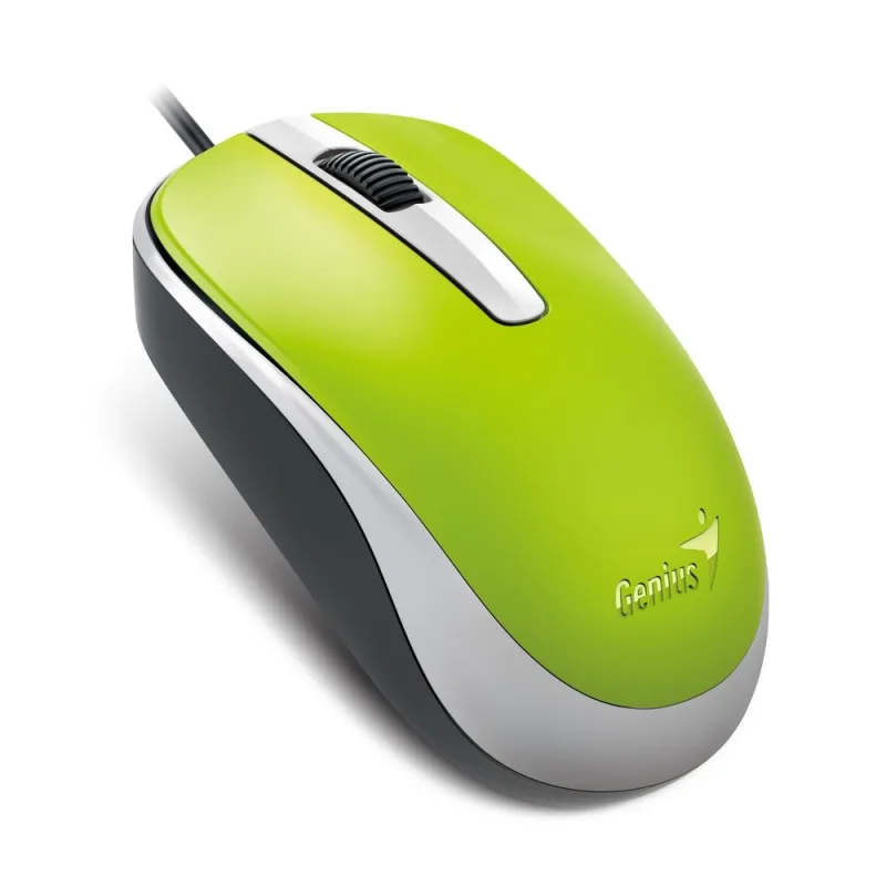 Myš GENIUS DX-120, drôtová, 1200 dpi, USB, zelená 31010105110