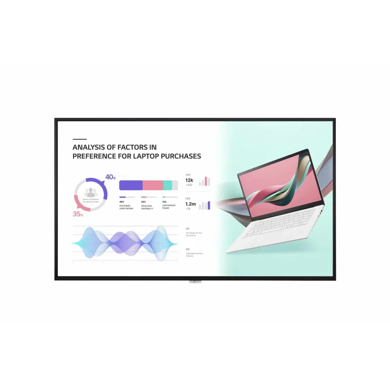 55" LG LED 55UH7N-E-UHD, 700cd, IPS, OPS, 24/ 7 55UH7N-E.AEU