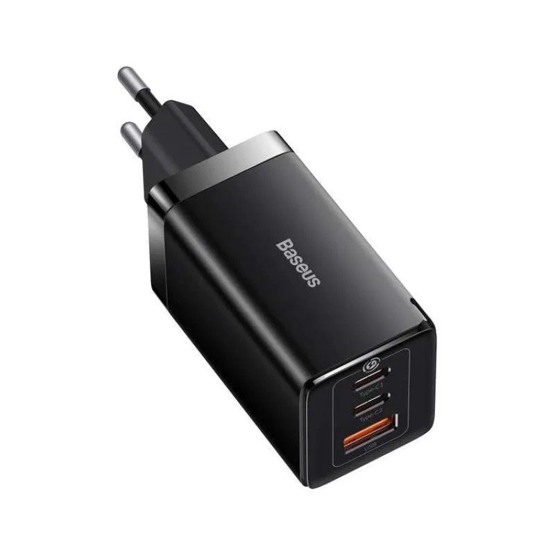 Baseus Rýchlonabíjačka do siete GaN5 Pro 65W EU čierna (6932172617523)