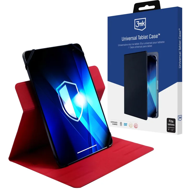3mk Universal Tablet Case tablety 9-11 5903108598569 Red