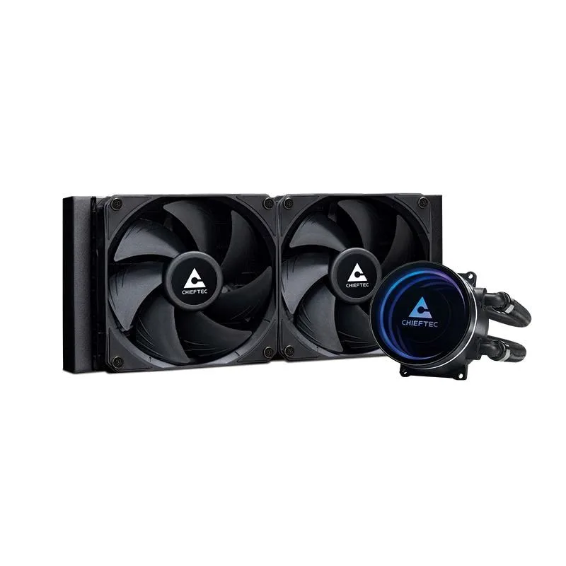 CHIEFTEC vodní chlazení CPU Iceberg 240 Dark, 2x120mm, ARGB vodní blok,…
