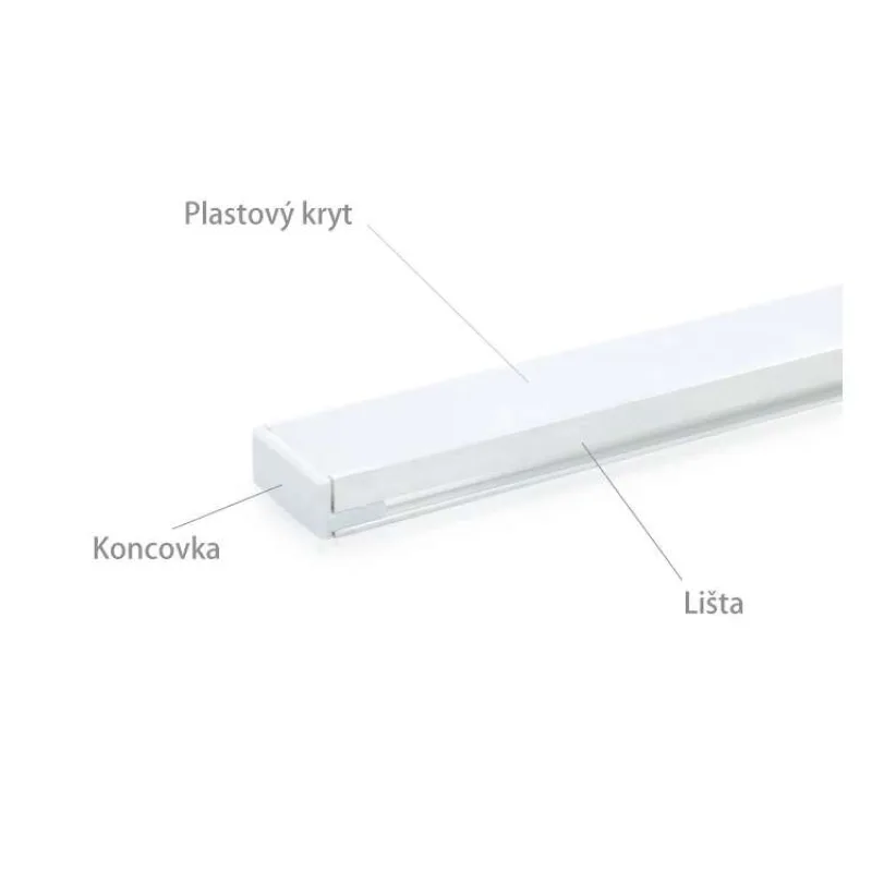 Koncovka K HR-ALU plastová (LISTA K HR-ALU)