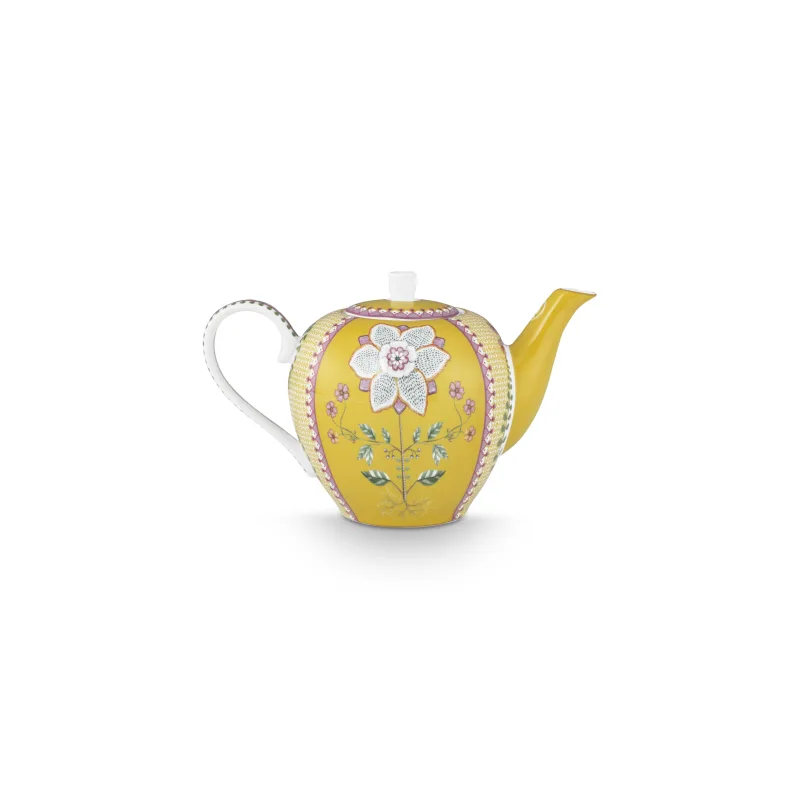 Pip Studio Lily & Lotus čajová konvice 1,6l, žlutá