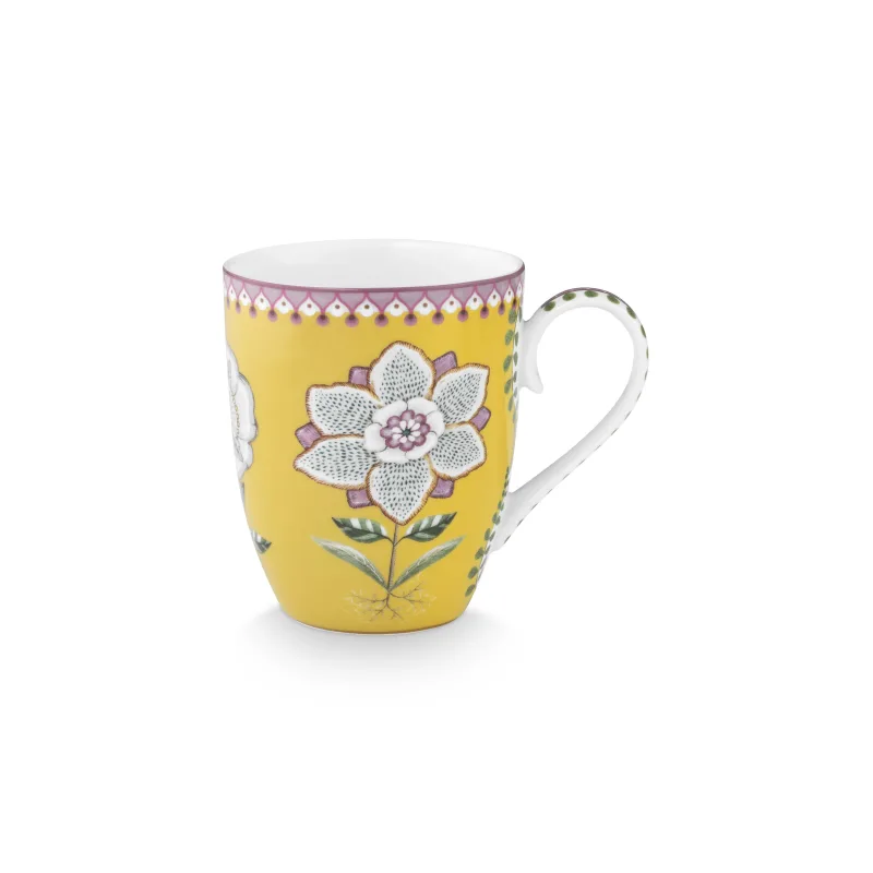 Pip Studio Lily & Lotus hrnek 350ml, žlutý