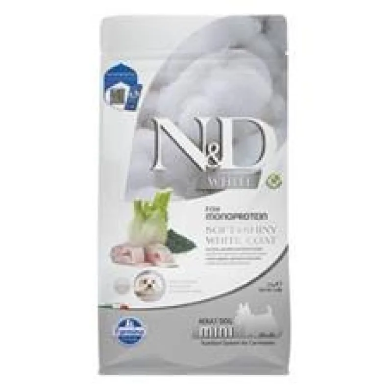 N&D WHITE DOG Adult Mini Sea Bass&Spirulina&Fenn 2 kg