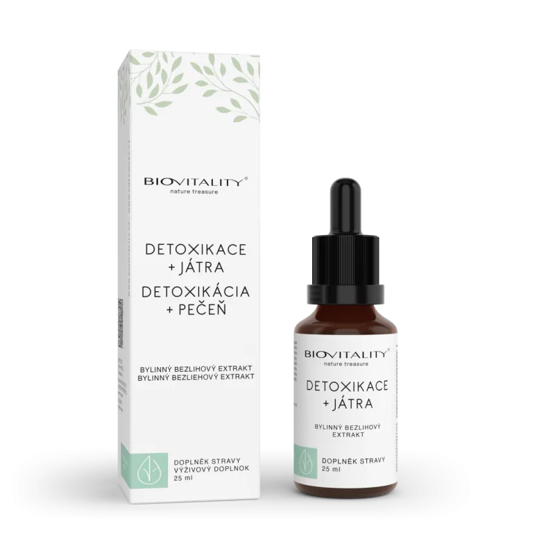 Green idea Detoxikácia + pečeň bezliehová tinktúra – kvapky 25 ml –