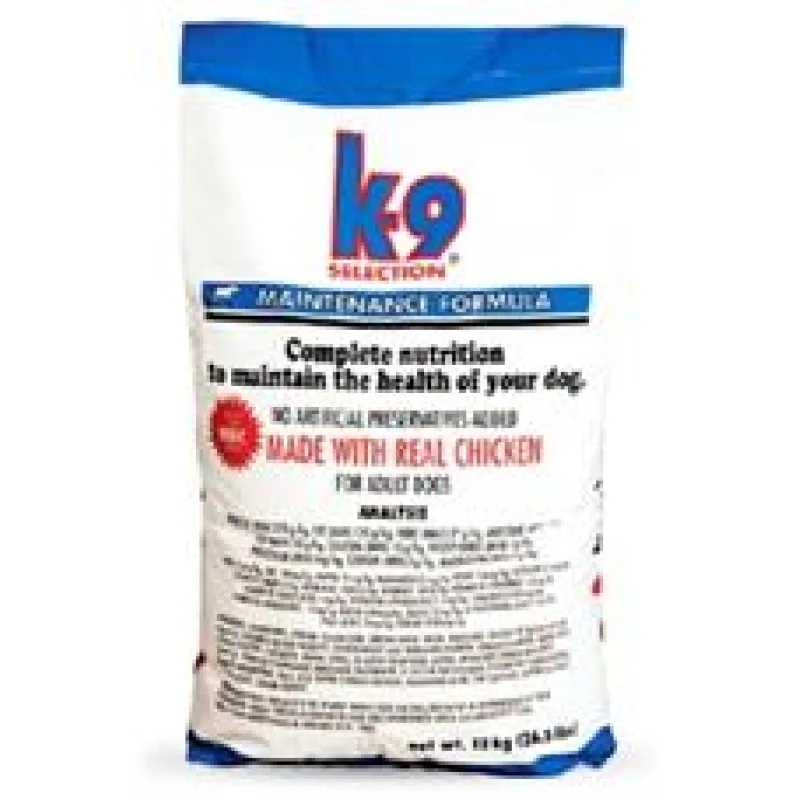 K-9 SELECTION Maintenance Formula 12 kg - poškozený obal - 1 KS SKLADEM