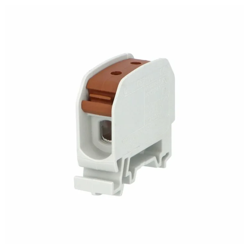 Hora eTec GmbH Univerzálna svorka RKA 16 L B hnedá 76A, 1pól., AL/CU na DIN 2x16mm2