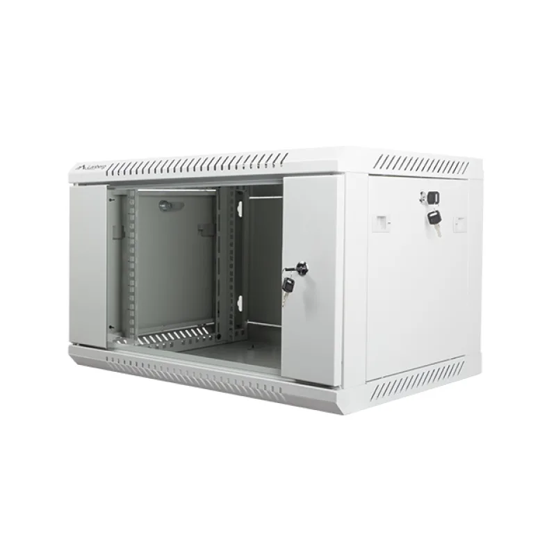 Nástenný rack 19" 6U 600X450mm sivý flat pack WF01-6406-10S