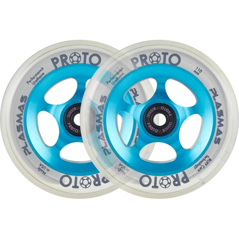 Proto Plasma Pro Scooter Wheels 2-Pack 110mm - Electric Blue