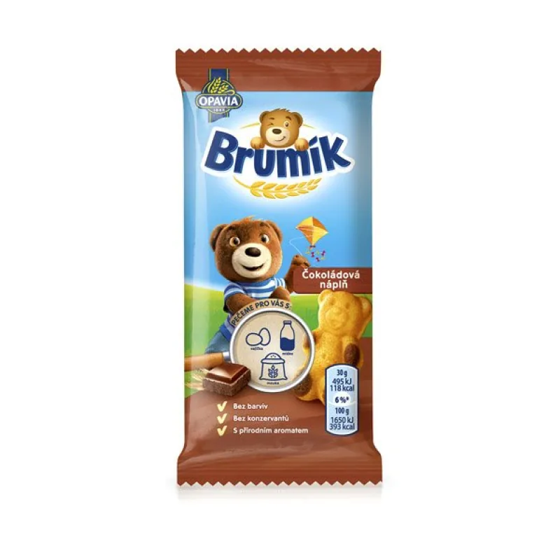 Opavia Brumík čokoládová náplň 30g