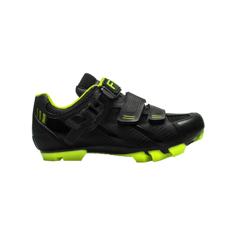 Tretry - boty na MTB kolo FLR F65 Black/neon yellow 2022