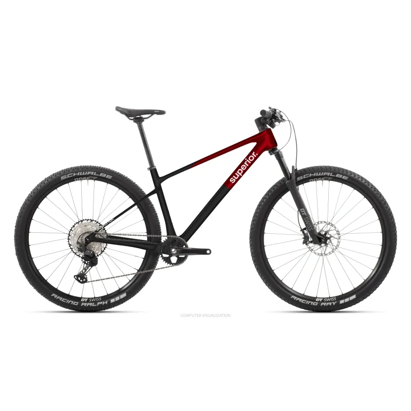 Jízdní kolo Superior XP 9.2 Matte Carbon / Red Carbon