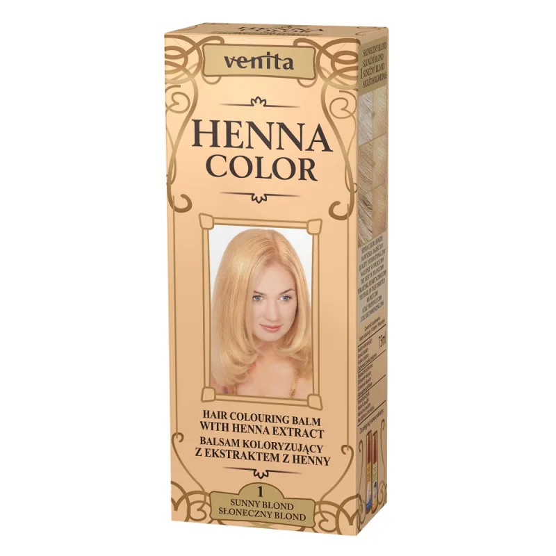 Venita, Henna Color farbiaci balzam s výťažkom z henny 1 Sunny Blonde 75ml