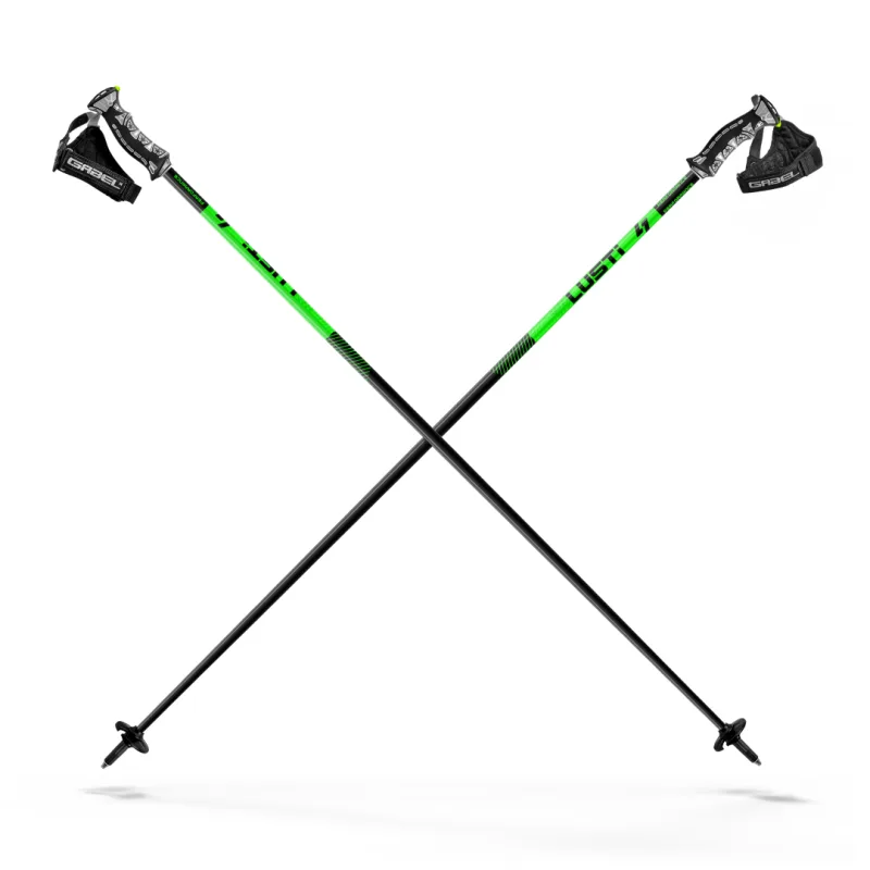 Lyžařské hole Lusti Performance neon green 2023/24