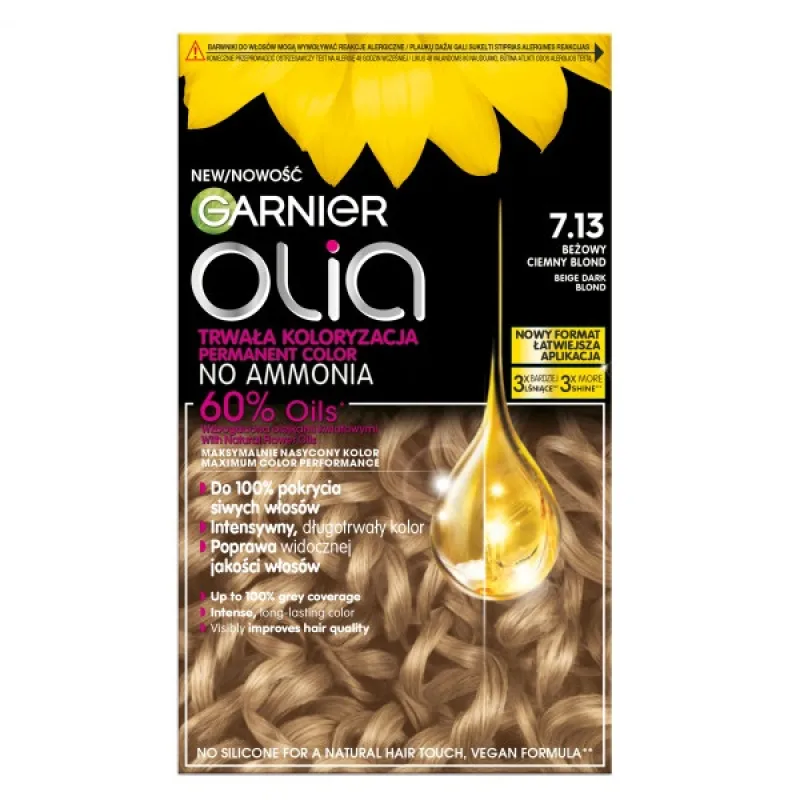 Garnier, Olia farba na vlasy 7.13 Beige Dark Blonde