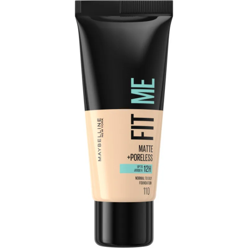 Maybelline, Fit Me Matte & Poreless Foundation matujúci podkladový krém na tvár 110 Porcelain 30ml