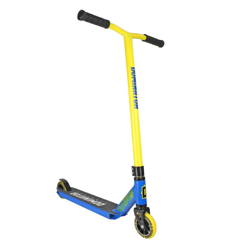 Freestylová kolobežka Dominator Ranger Scooter - Yellow / Blue