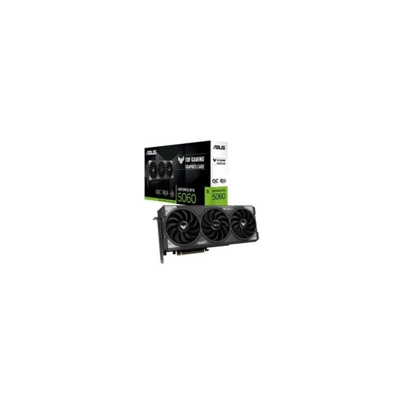 ASUS VGA NVIDIA GeForce RTX 5060 TUF GAMING OC 8GB, 8GB GDDR7, 3xDP, 1xHDMI (90YV0N00-M0NA00)