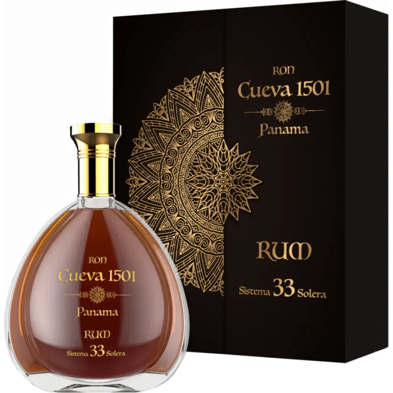 Ron Cueva 1501 Panama Sistema 33 Solera 40% 0,7 l (kazeta)