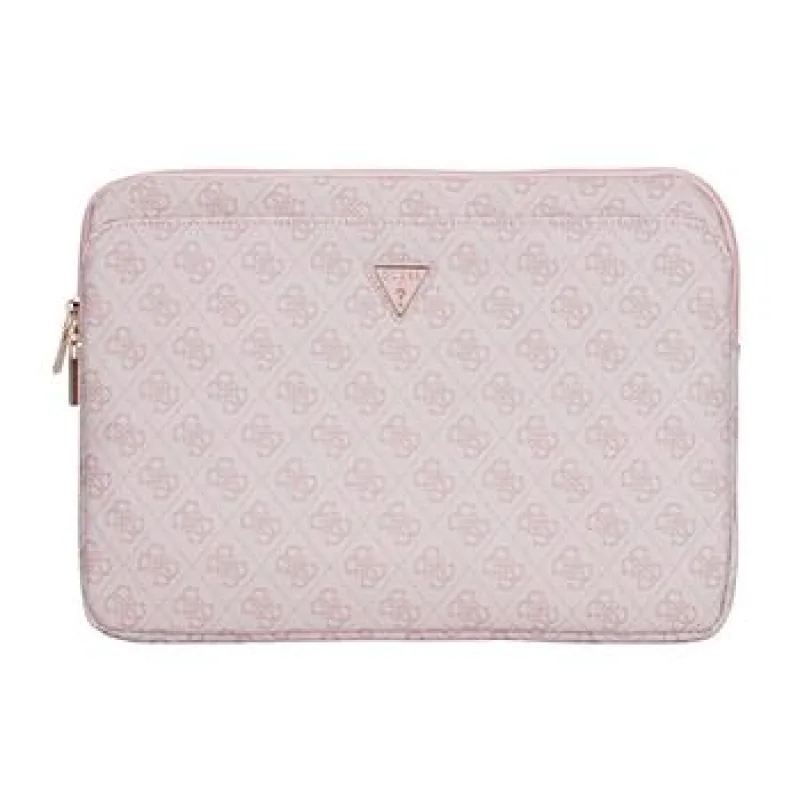 NONAME Guess PU 4G Triangle Logo Obal pro Notebook 14" Pink 3666339310295