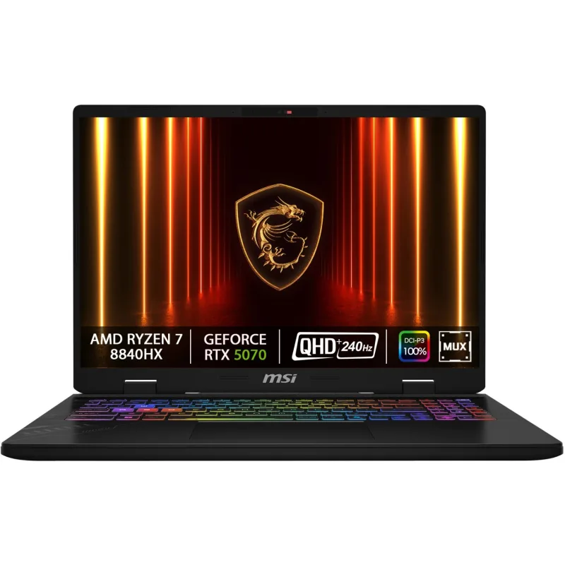 MSI Crosshair/A16 HX D8WGKG-021CZ/R7-8840HX/16"/2560x1600/32GB/1TB/RTX 5070/W11H/Gray/2R 9S7-15PL21-021