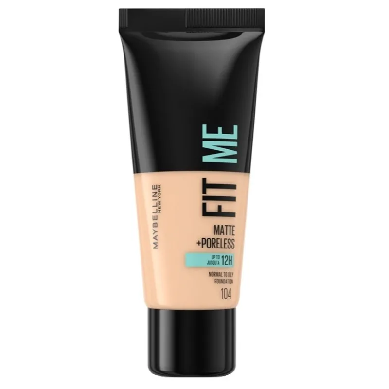 Maybelline, Fit Me Matte & Poreless Foundation zmatňujúci podkladový krém na tvár 104 Soft Ivory 30ml