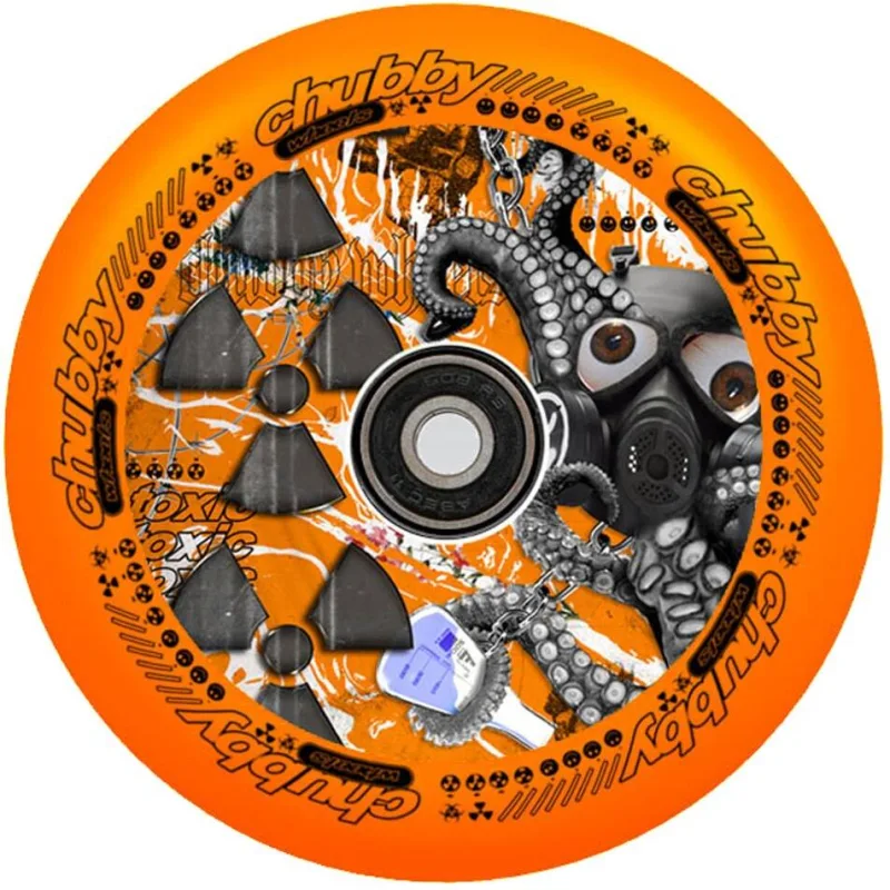 Chubby Lab Pro Scooter Wheel - Radioactive Orange