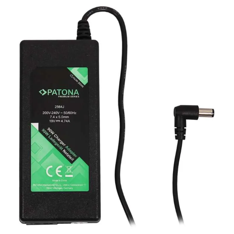 PATONA napájecí adaptér k ntb/ 19V/4,74A 90W/ konektor 7,4x5mm+pin/ HP PREMIUM/ délka kabelu 2,5 m (PT2564)