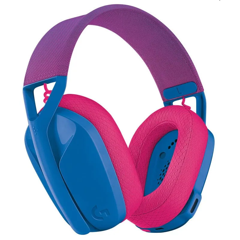 Logitech G435 LIGHTSPEED - bezdrôtové herné slúchadlá - modrá/malinová