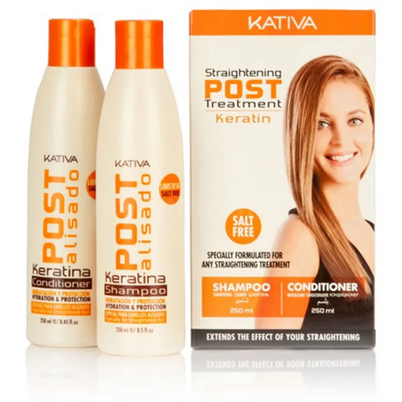 Kativa, Keratínová narovnávacia sada po ošetrení šampón 250ml + kondicionér 250ml