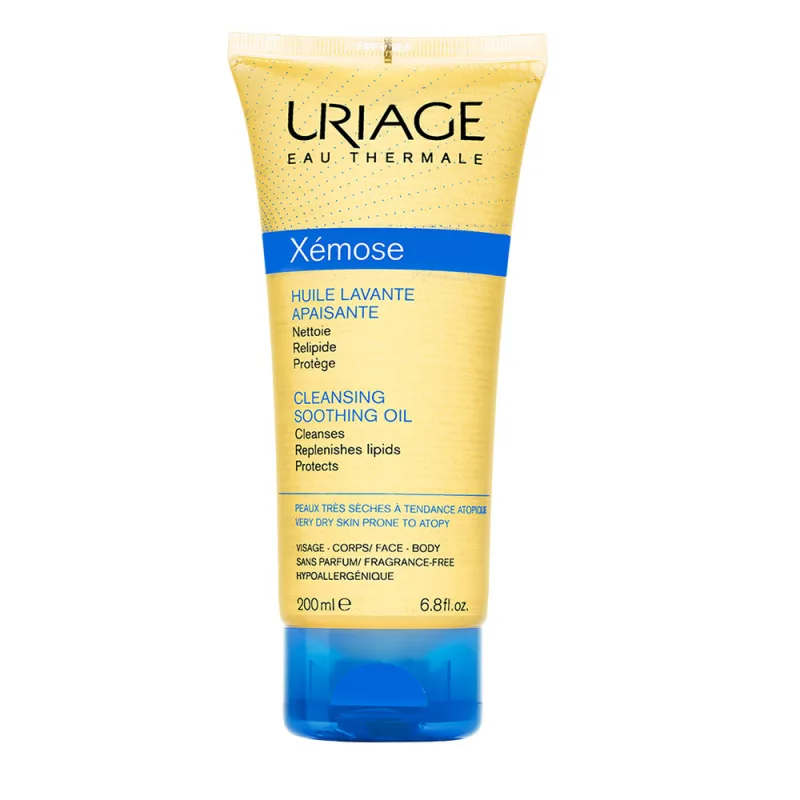 URIAGE, Xemose Čistiaci upokojujúci olej do sprchy a kúpeľa 200ml