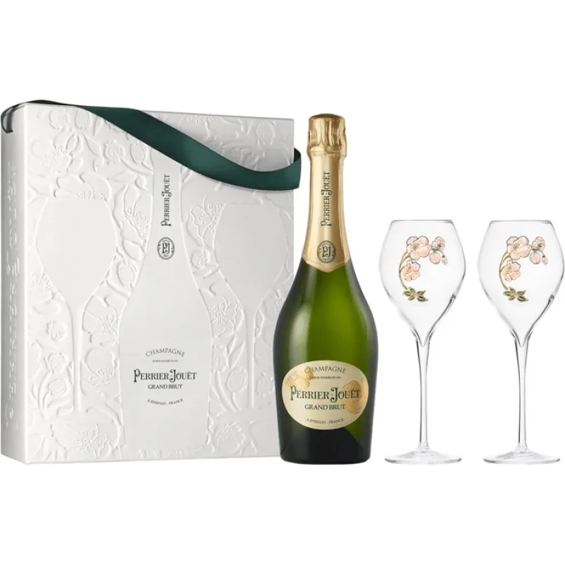 Perrier-Jouët Perrier Jouet Grand Brut s 2 pohármi 12,5% 0,75l