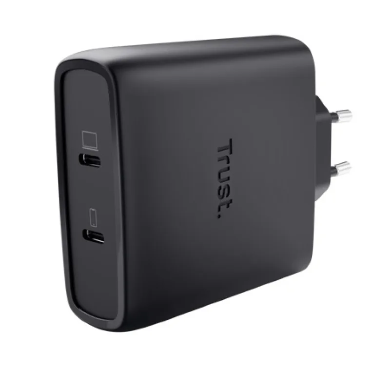 TRUST MAXO 100W 2P USB-C GAN CHARGER BLK 25527