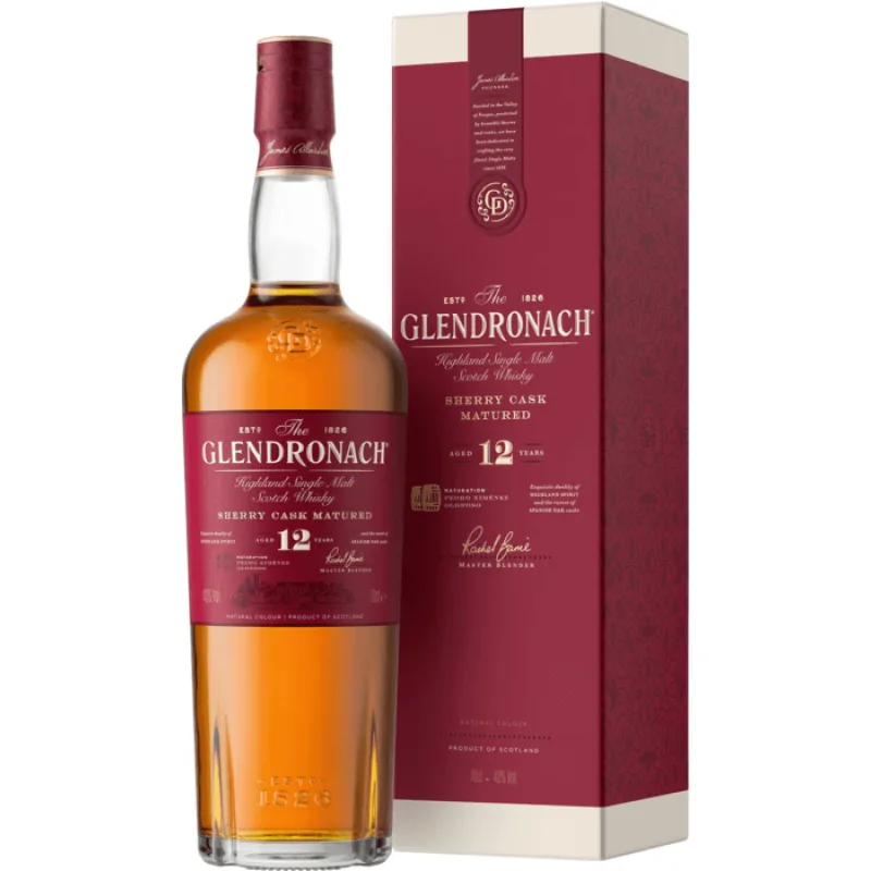 Glendronach 12y Sherry Cask 43% 0,7 l (kartón)