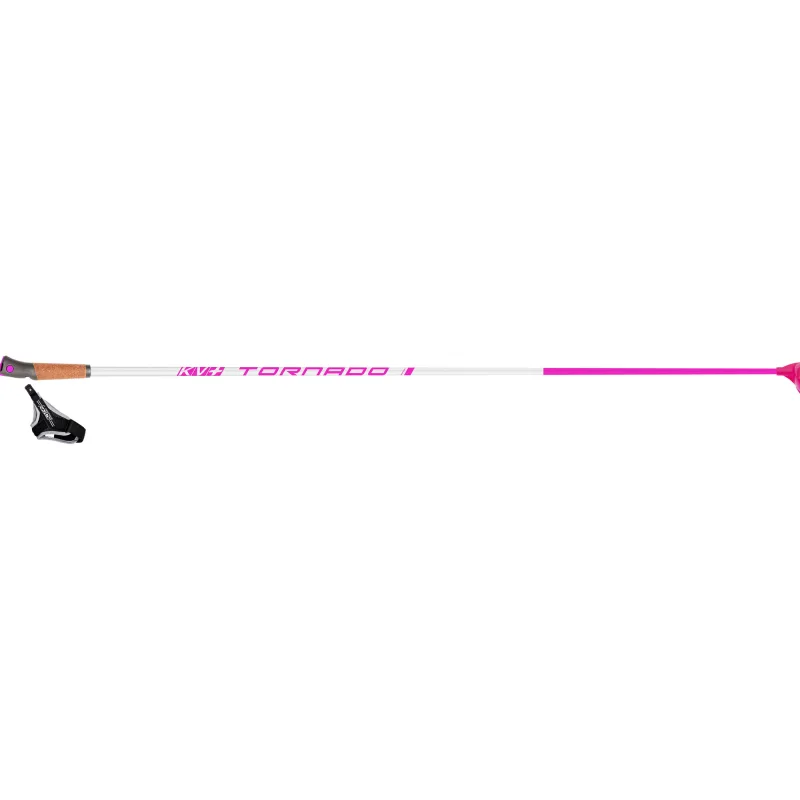 Dětské běžecké hole KV+ Tornado JR Pink 30% Carbon