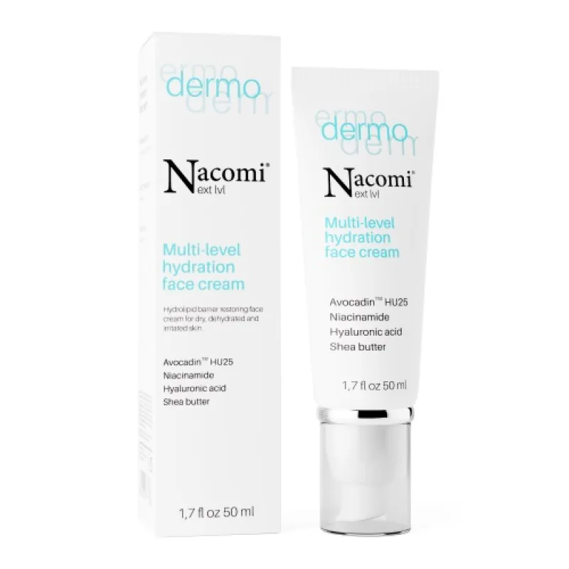 Nacomi Next Level Dermo multilevel intenzívny hydratačný krém 50ml