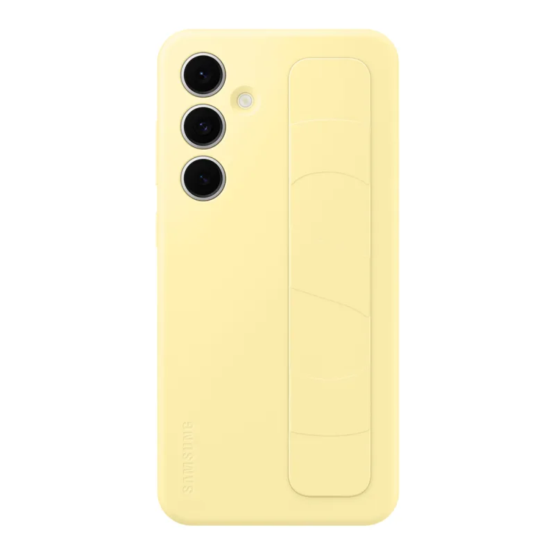 Samsung Standing Grip Case EF-GS721CYEGWW s držiakom / stojanom pre Samsung Galaxy S24 FE - žltý